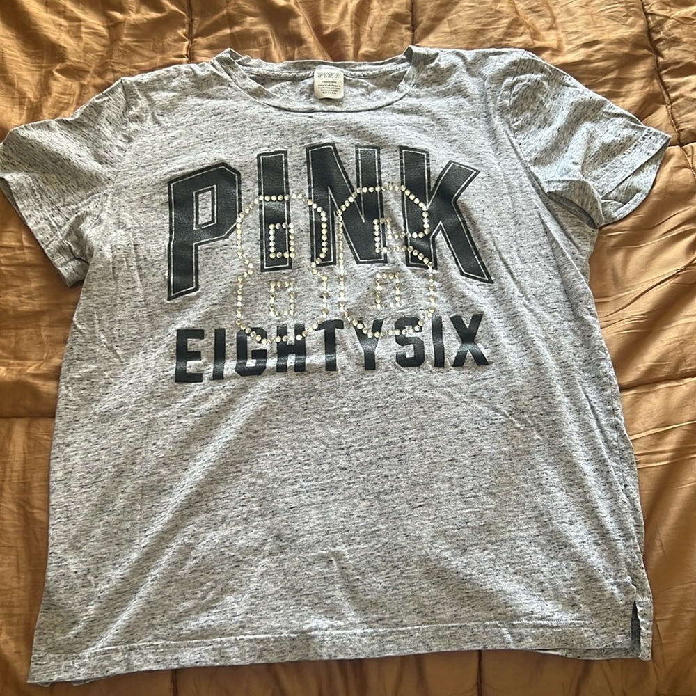Pink rhinestone stone tshirt